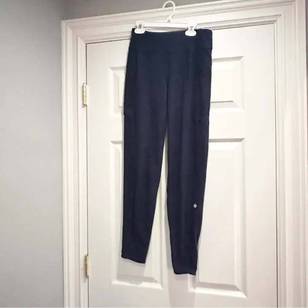 Lululemon Pants Jogger Size 4 Run On Hero Heathered Blue Active Running Sweats
